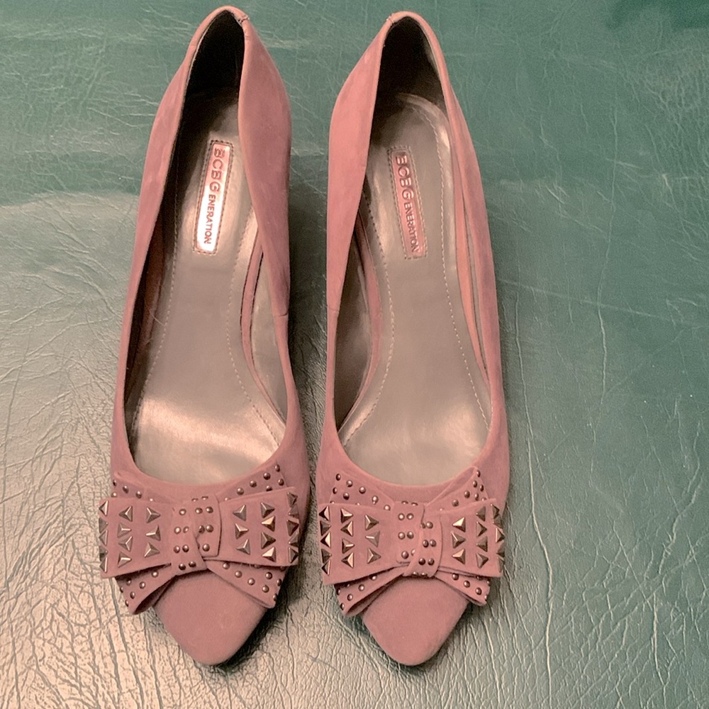 Gray Suede BCBGeneration Heels